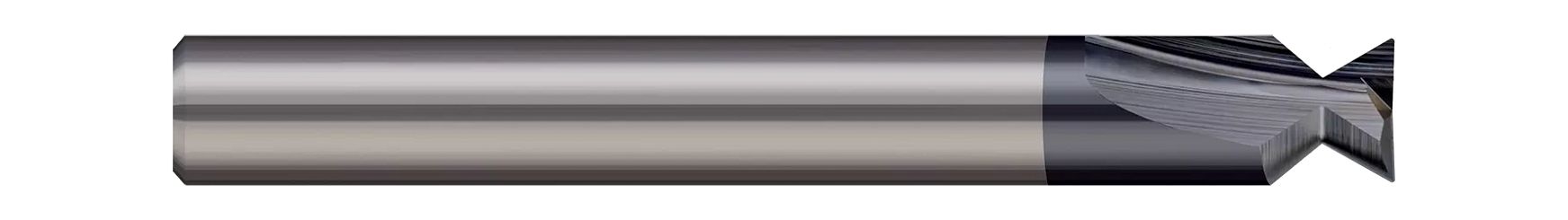 Harvey Tool 811404 | 1/16" Diameter x 0.0320" LOC x 1/8" Shank 60 Degree Included Angle Uncoated Carbide Dovetail Cutter