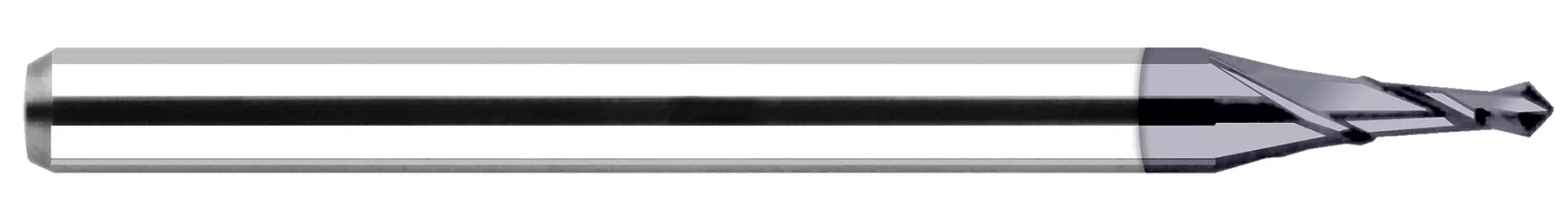 Harvey Tool 816020 | 90 Degree Included Angle x 1/8" Shank Diameter x 1-1/2" OAL 2 Flute Uncoated Carbide Spotting Drill