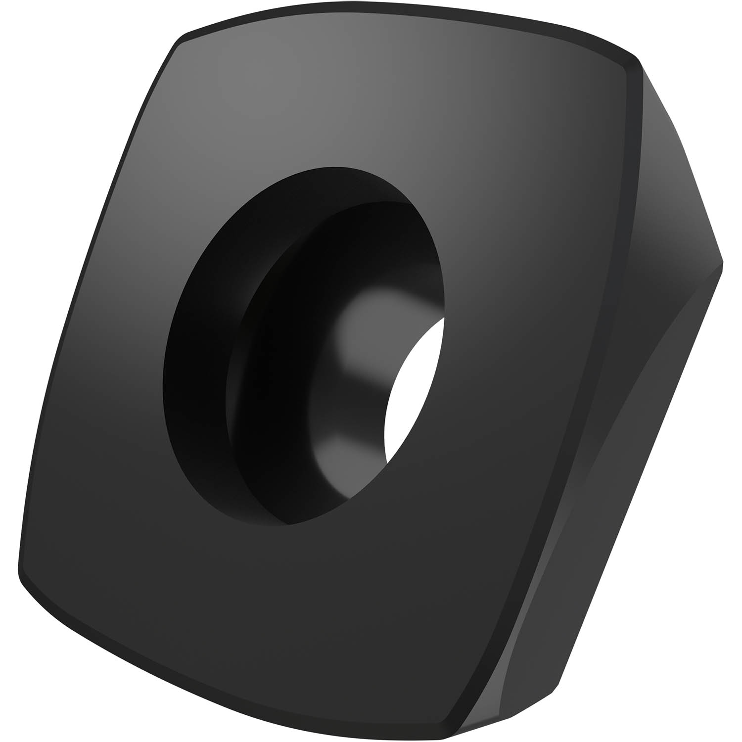 Pramet 6755969 | 0.134" Hole Diameter x 0.375" Inscribed Circle x 0.156" Thickness x 0.375" Length x 0.016" Radius PVD Coated Milling Insert - Purple Black