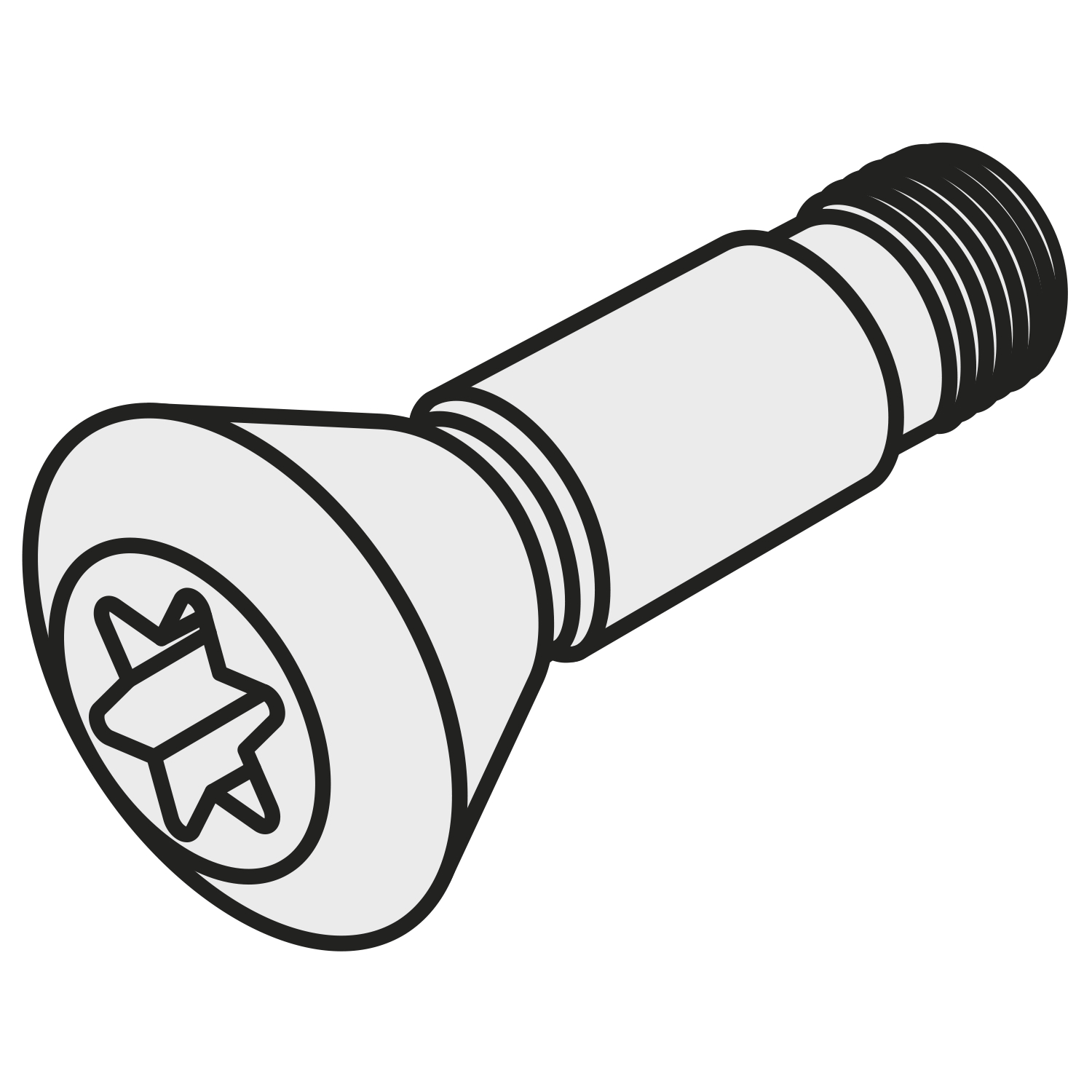 Pramet CS 8025-T30P | Torx Countersunk Screw