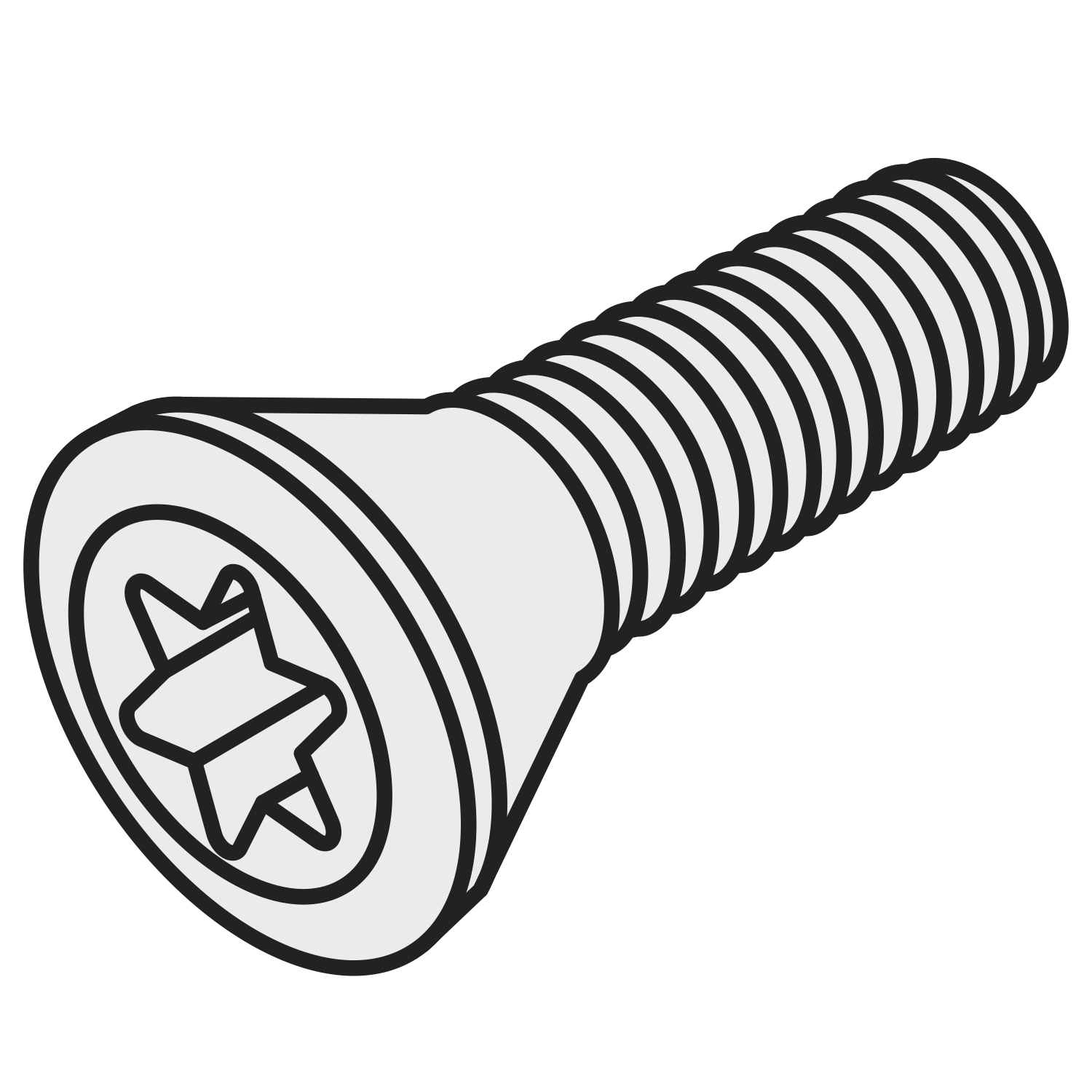 Pramet US 2507-T08P | Torx Countersunk Screw