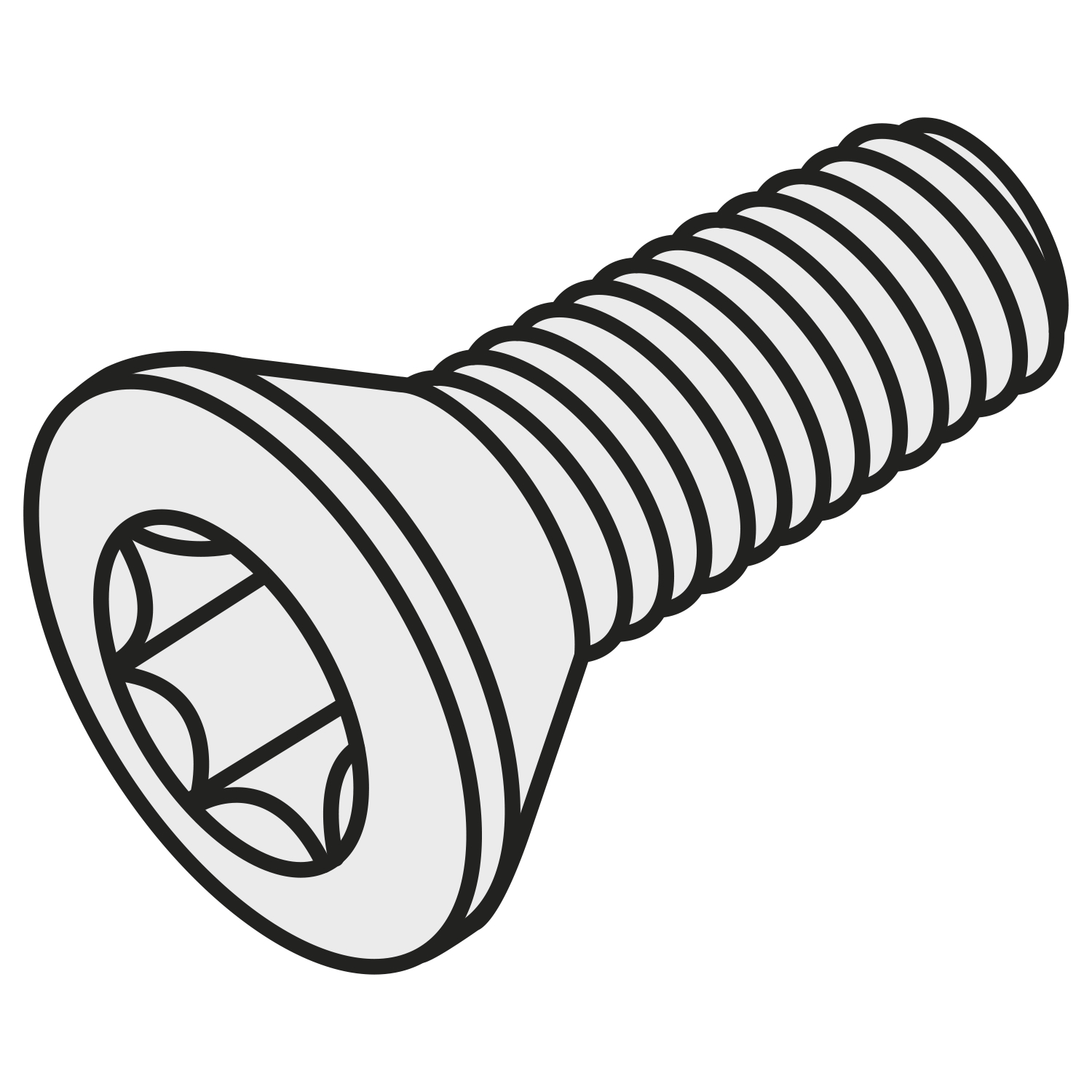 Pramet US 2004-T09P | Torx Countersunk Screw
