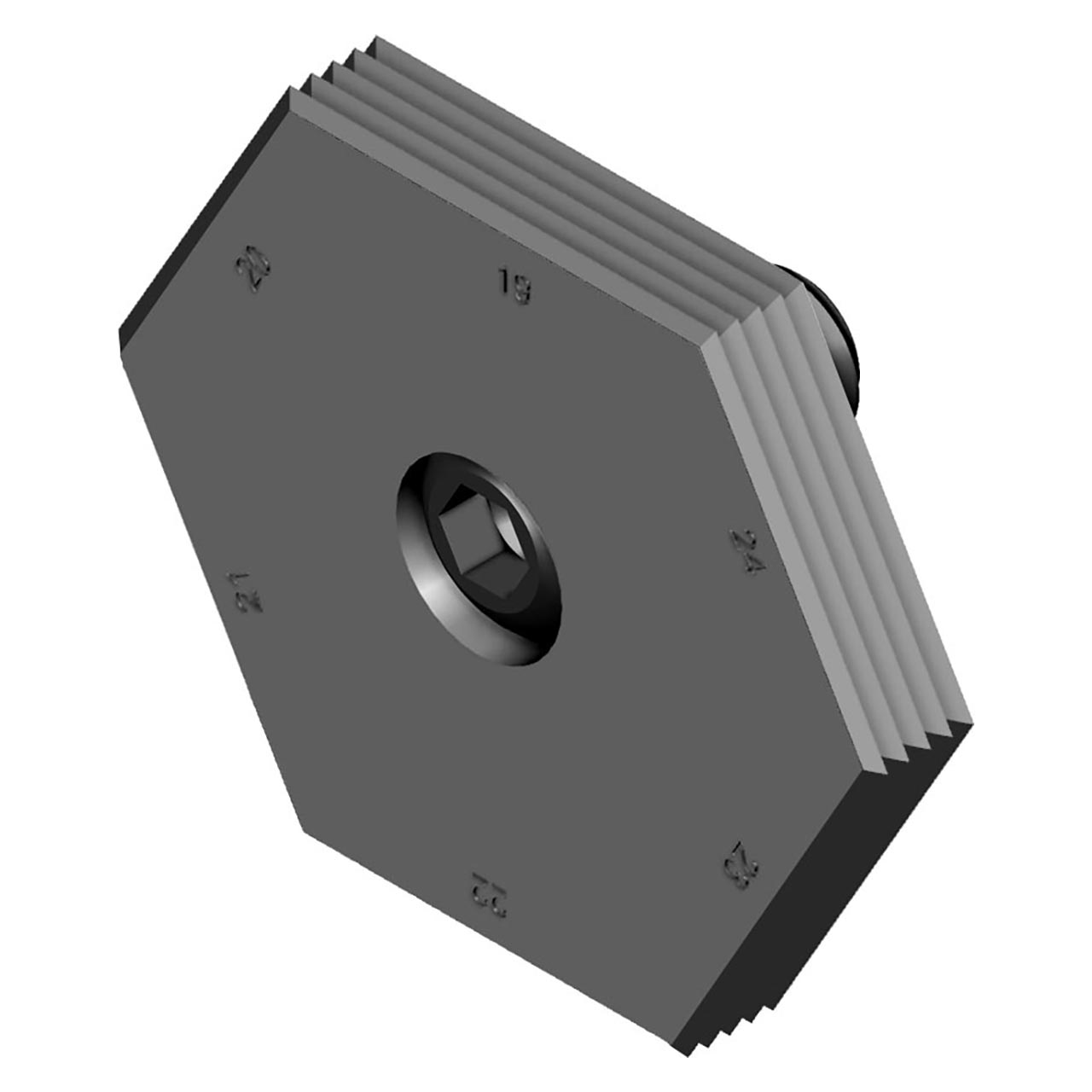 Mitee-Bite 95145 | M12 Screw Size x 88 N.m Max Torque x 17800 N Holding Force 19-24 Serrated Series-9 Clamp