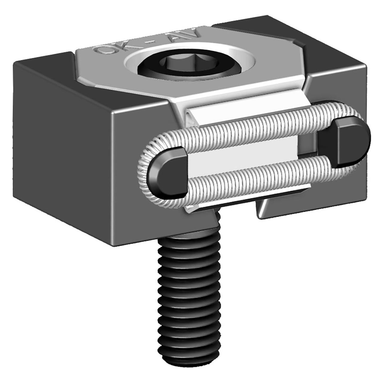 Mitee-Bite 47100 | 10-32 Screw Size x 7 ft-lb Max Torque x 2000 lbs Holding Force OK-Vise Clamp