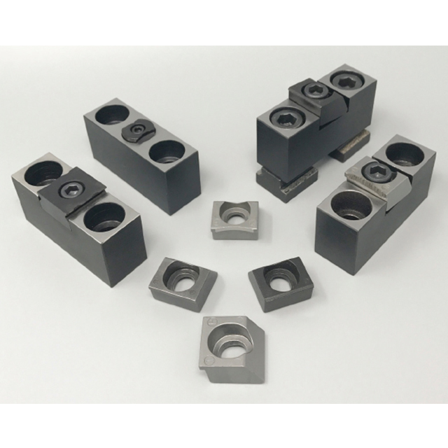 Mitee-Bite 41225 | M10 Screw Size x 26000N Holding Force Modular In-Line Clamp with Knife Edge Pitbull