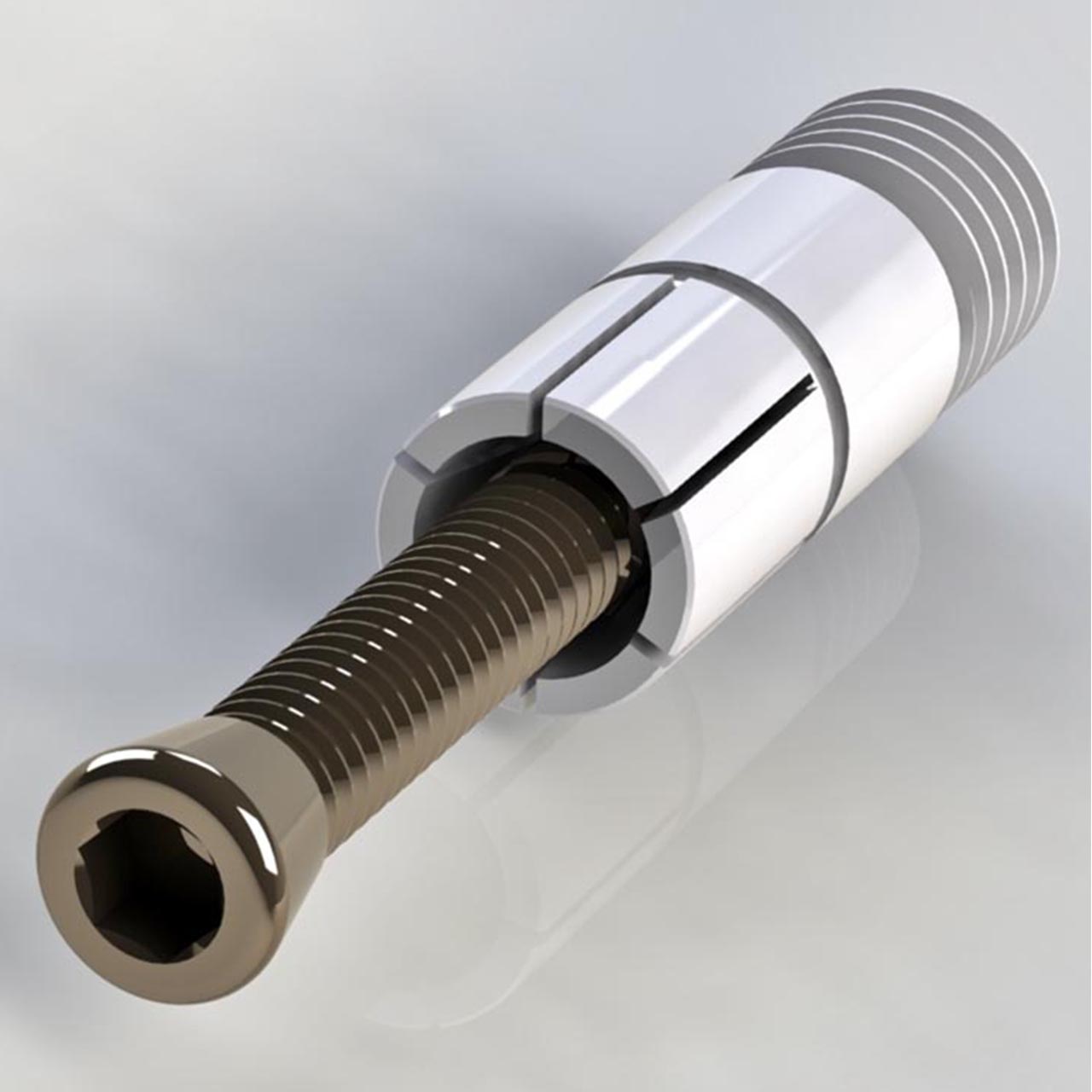 Mitee-Bite 31850 | 1/4-20" Screw Size x 13.3 ft-lbs Max Torque x 1900 lbs Holding Force Modular XYZ Xpansion Pin