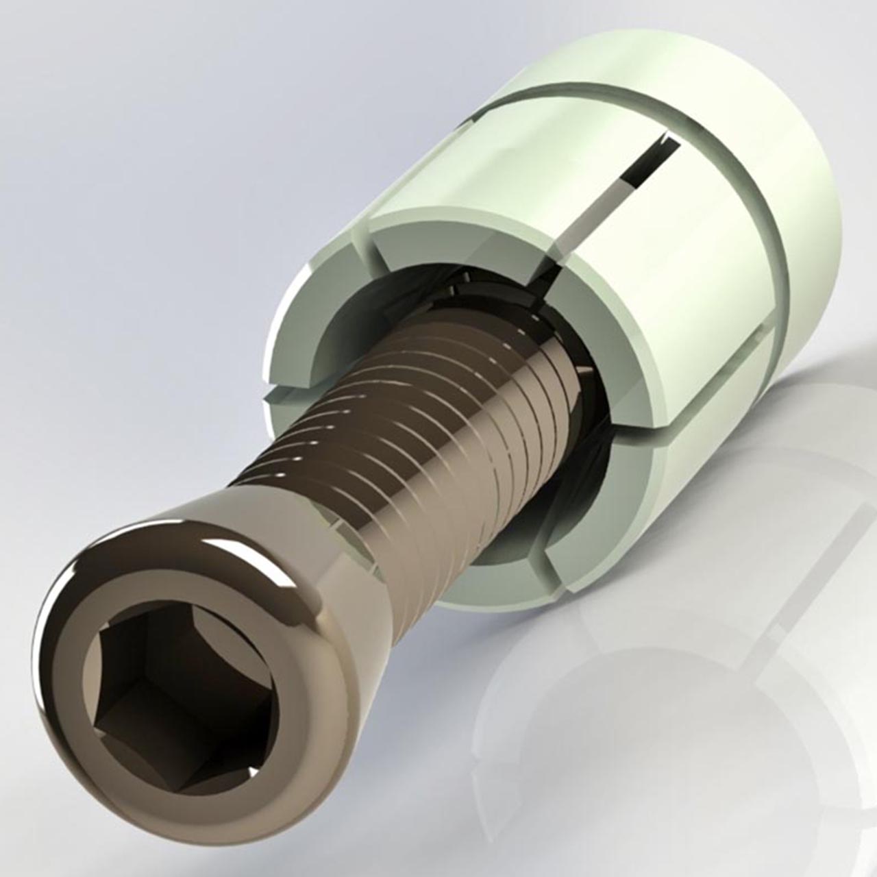 Mitee-Bite 31740 | 8-32 Screw Size x 3.6 ft-lbs Max Torque x 950 lbs Holding Force Modular XYZ Xpansion Pin