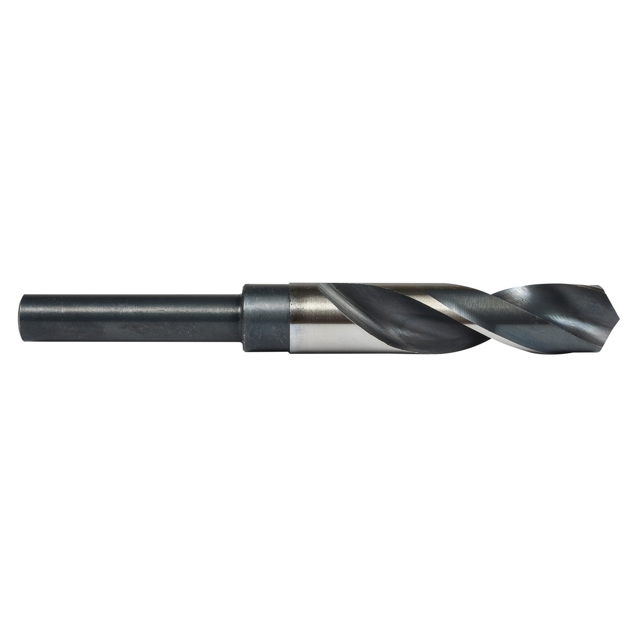 Precision Twist Drill 341SD5/8 | 0.625" Diameter x 118 Degree Point Angle x 6" OAL Bright/ST Coated Reduced Shank Drill Bit