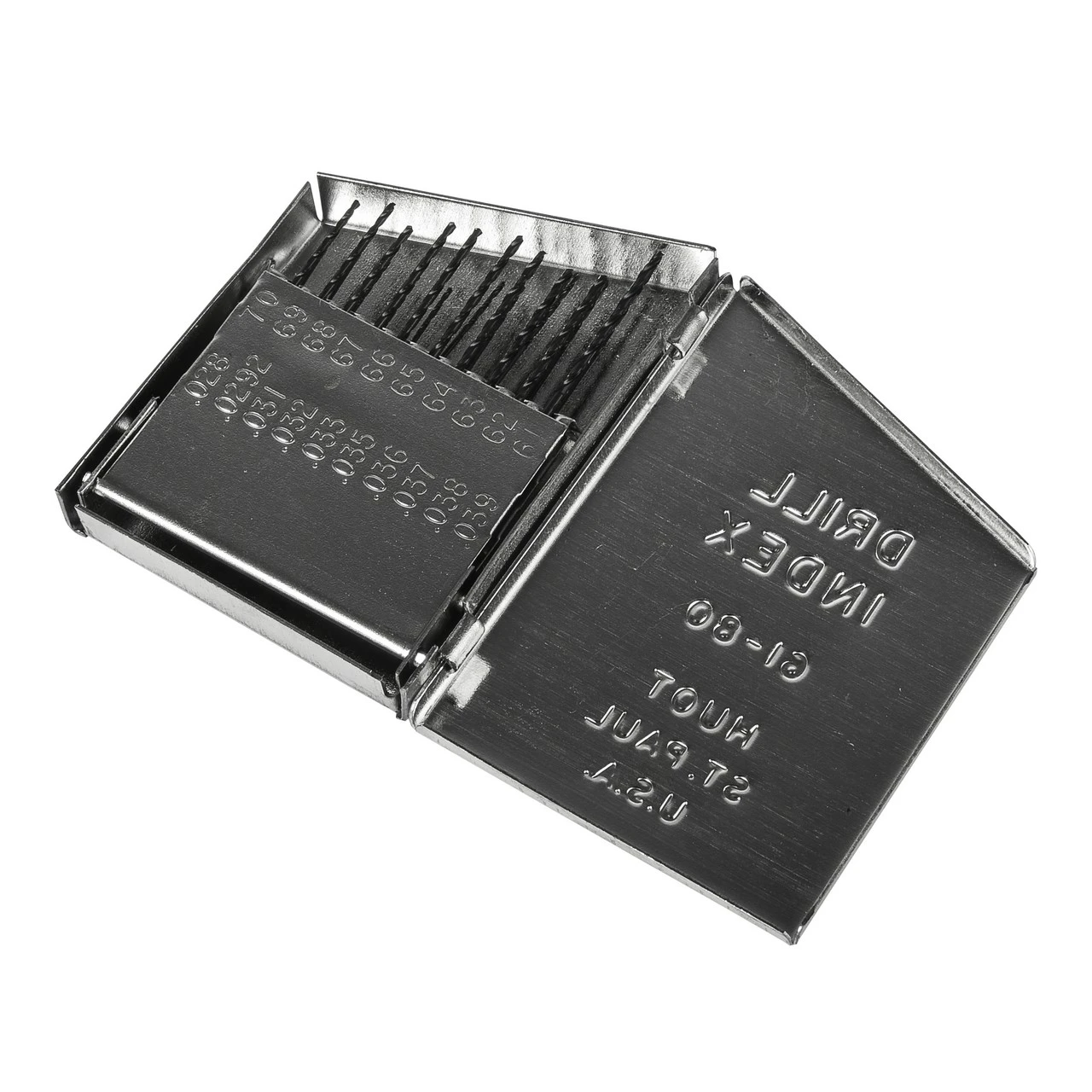 Precision Twist Drill C20R18SET | 118 Degree Point Angle Steam Tempered Coated Drill Bit Set
