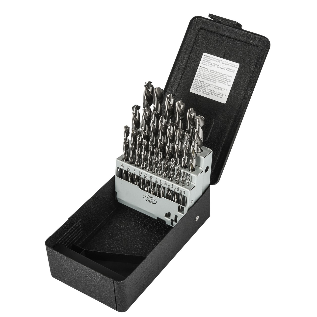 Precision Twist Drill C29L10SET | 118 Degree Point Angle Steam Tempered Coated Drill Bit Set
