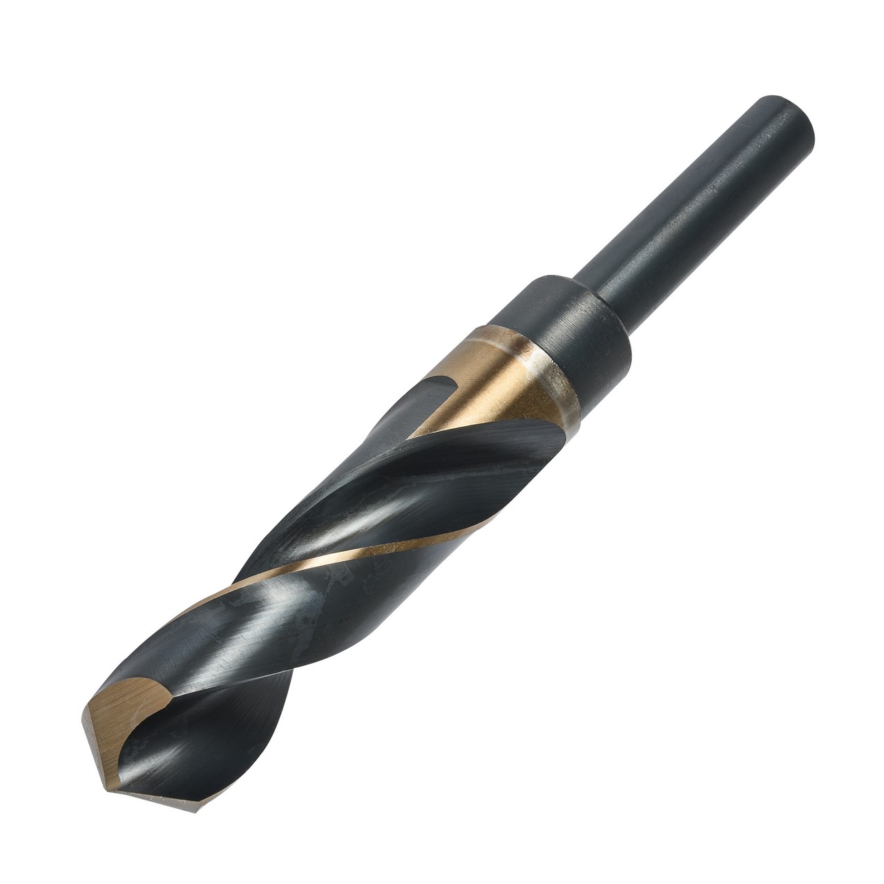 Precision Twist Drill R56CO3/4 | 0.75" Diameter x 118 Degree Point Angle x 6" OAL ST/Bronze Coated Reduced Shank Drill Bit