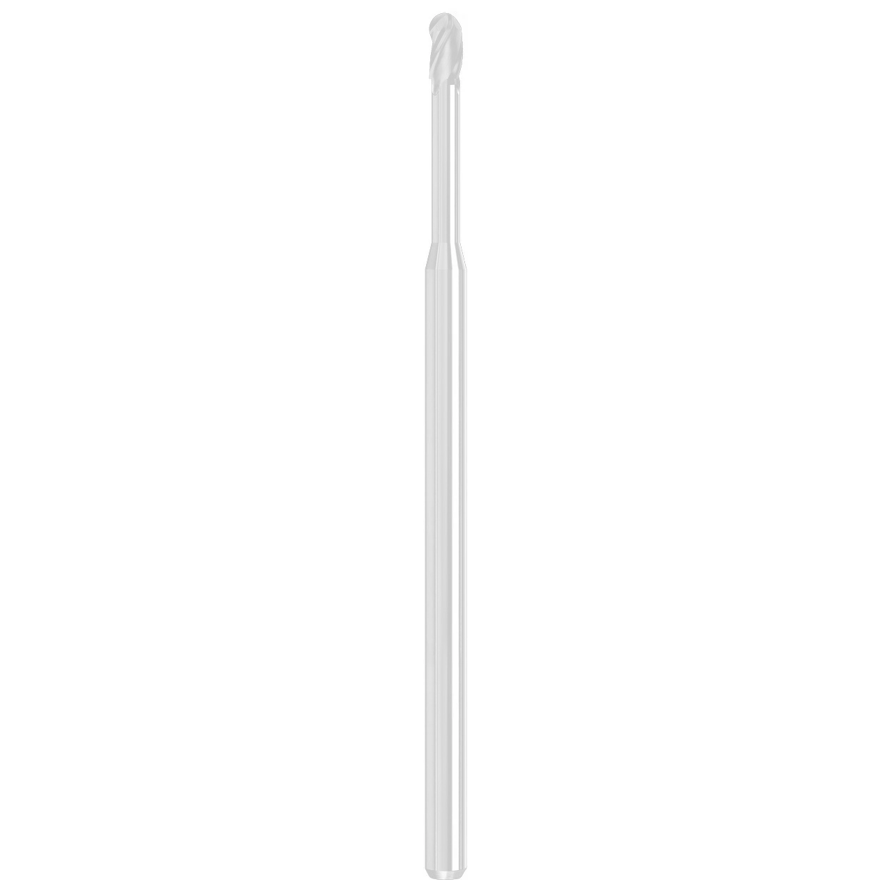 SGS 03977 | 0.050" Diameter x 0.125" Shank x 0.075" LOC x 2.500" OAL 3 Flute AlTiN Coated Ball End Mill