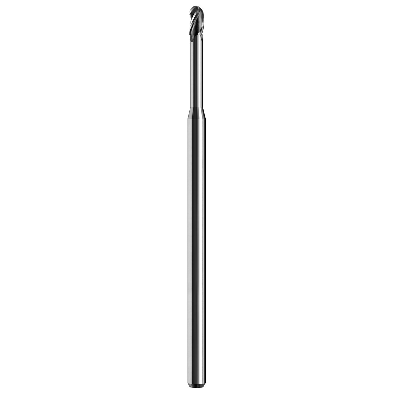SGS 09505 | 0.065" Diameter x 0.125" Shank x 0.098" LOC x 2.500" OAL 3 Flute Uncoated Ball End Mill