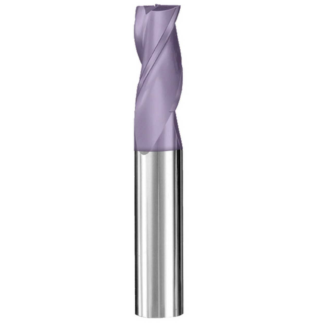 SGS 30777 | 7/64" Diameter x 1/8" Shank x 3/8" LOC x 1-1/2" OAL 3 Flute TiCN Coated Square End Mill