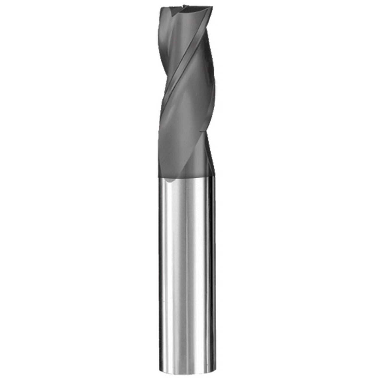 SGS 30826 | 1/4" Diameter x 1/4" Shank x 3/4" LOC x 2-1/2" OAL 3 Flute AlTiN Coated Square End Mill