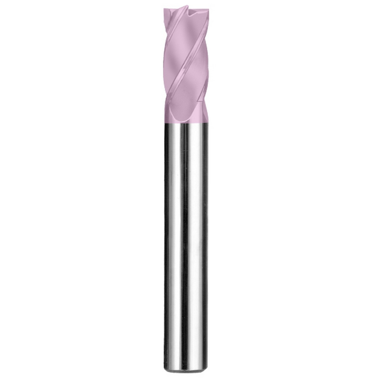 SGS 39045 | 23/64" Diameter x 3/8" Shank x 1" LOC x 2-1/2" OAL 4 Flute TiCN Coated Square End Mill