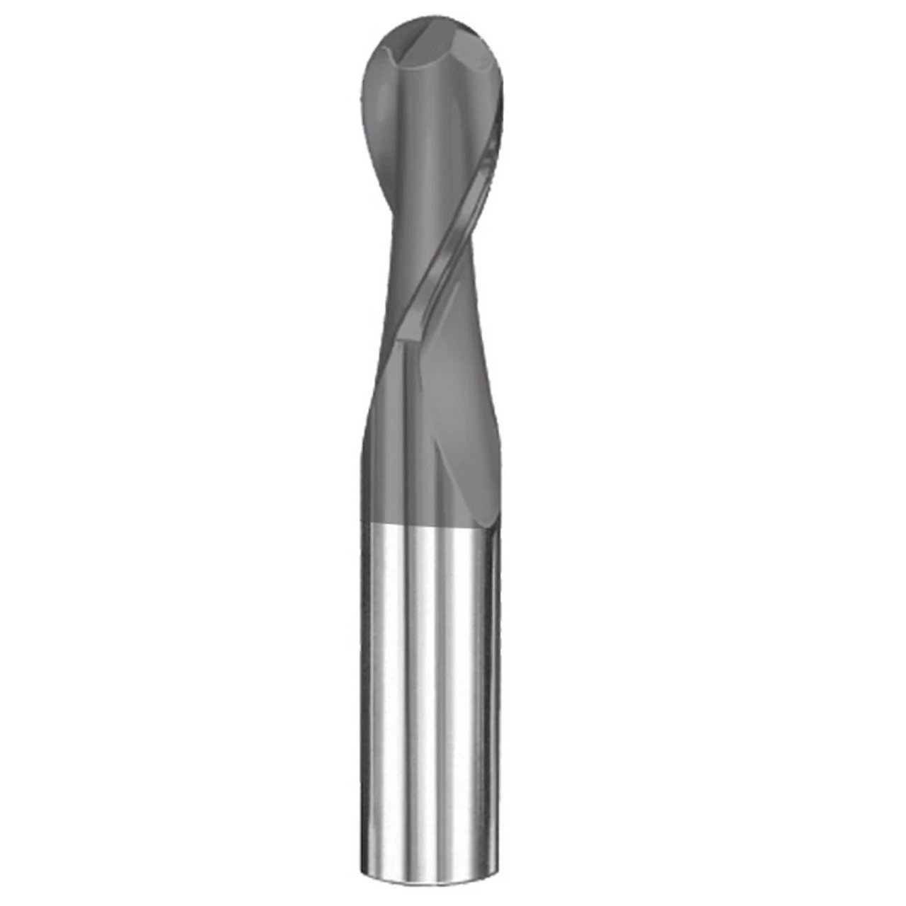 SGS 48747 | 9.0mm Diameter x 10.0mm Shank x 22.0mm LOC x 75.0mm OAL 2 Flute AlTiN Coated Ball End Mill