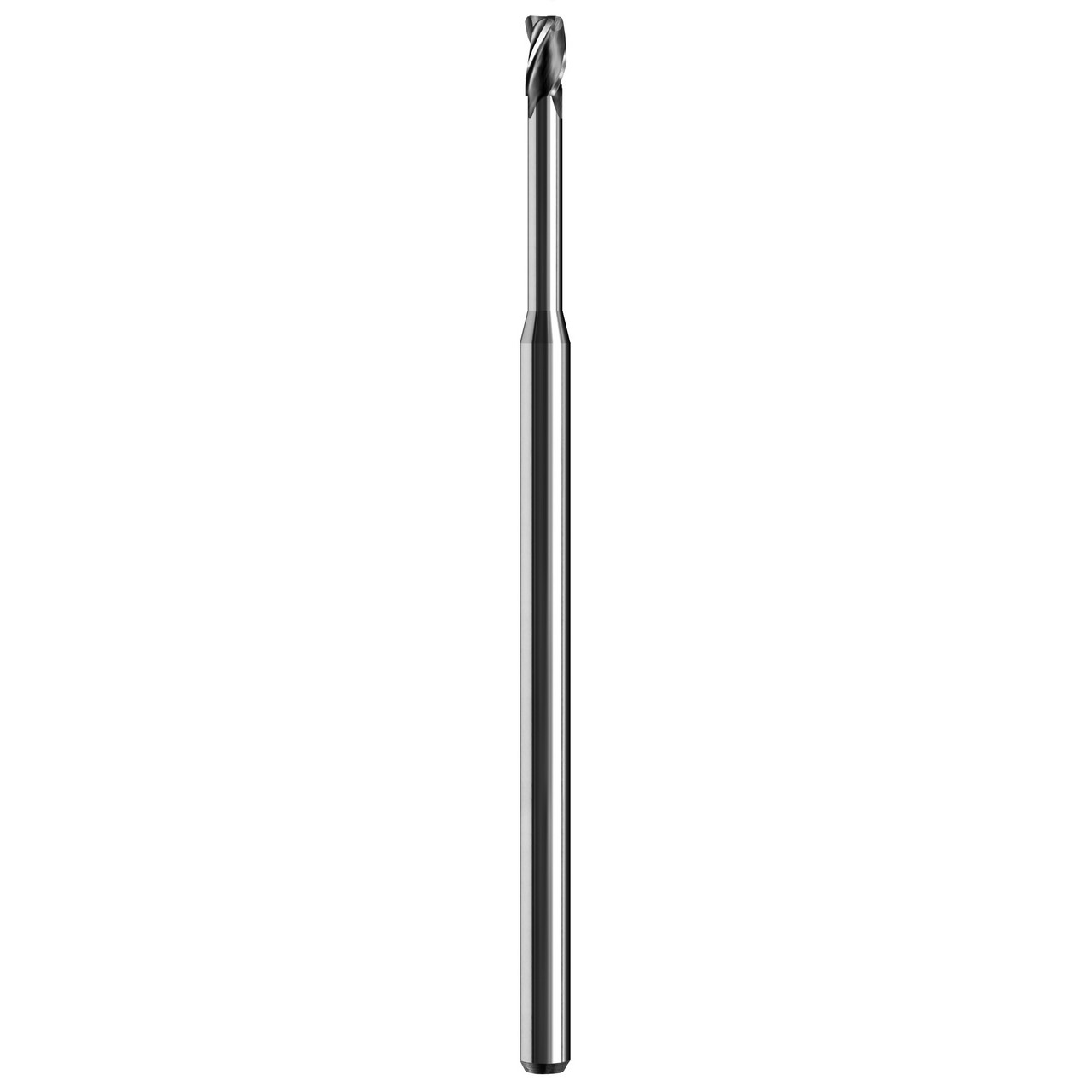 SGS 09699 | 0.065" Diameter x 0.125" Shank x 0.098" LOC x 2.500" OAL 3 Flute Uncoated Square End Mill