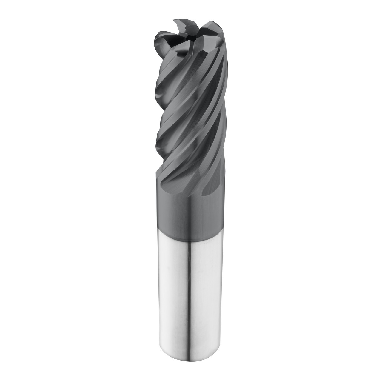 SGS 37356 | 1/2" Diameter x 1/2" Shank x 1-1/4" LOC x 3-1/4" OAL 5 Flute AlTiN Coated Corner Radius End Mill