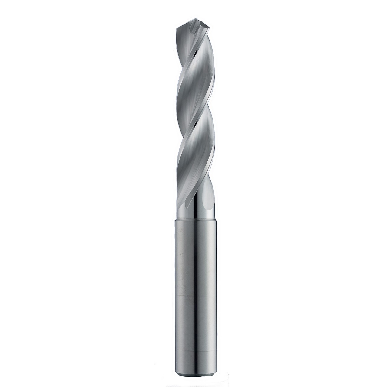 SGS 64877 | 10.7mm Diameter x 12.0mm Shank x 71.0mm LOC x 118mm OAL 3 Flute TiB2 Coated Screw Machine Length Drill Bit