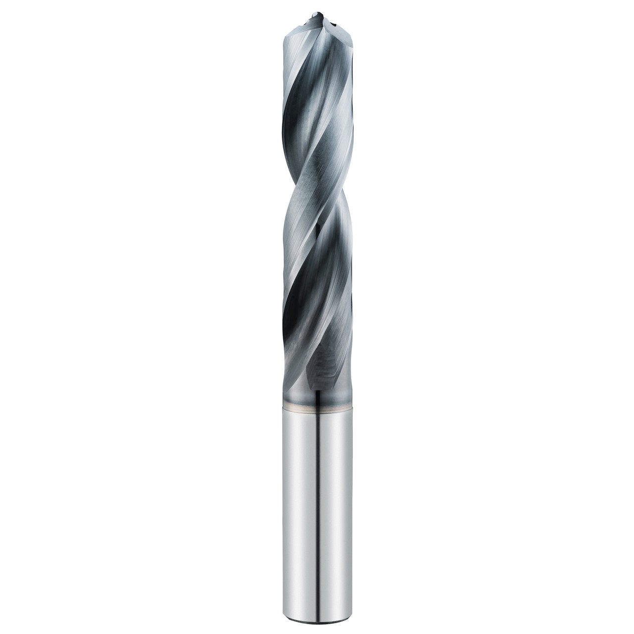 SGS 69194 | 10.4mm Diameter x 12.0mm Shank x 55.0mm LOC x 102mm OAL 2 Flute AlTiN Coated Screw Machine Length Drill Bit