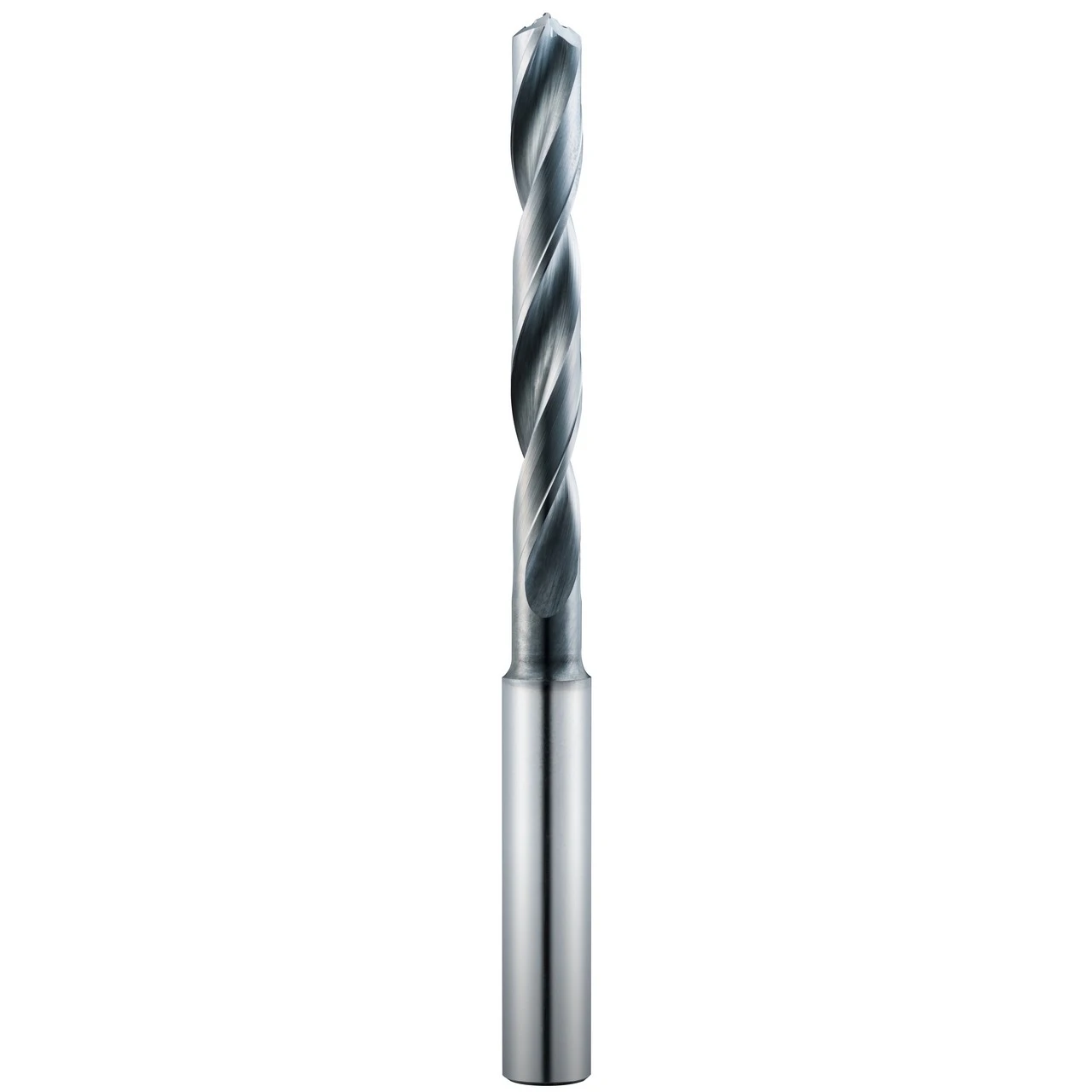 SGS 69274 | 8.1mm Diameter x 10.0mm Shank x 61.0mm LOC x 103mm OAL 2 Flute AlTiN Coated Screw Machine Length Drill Bit