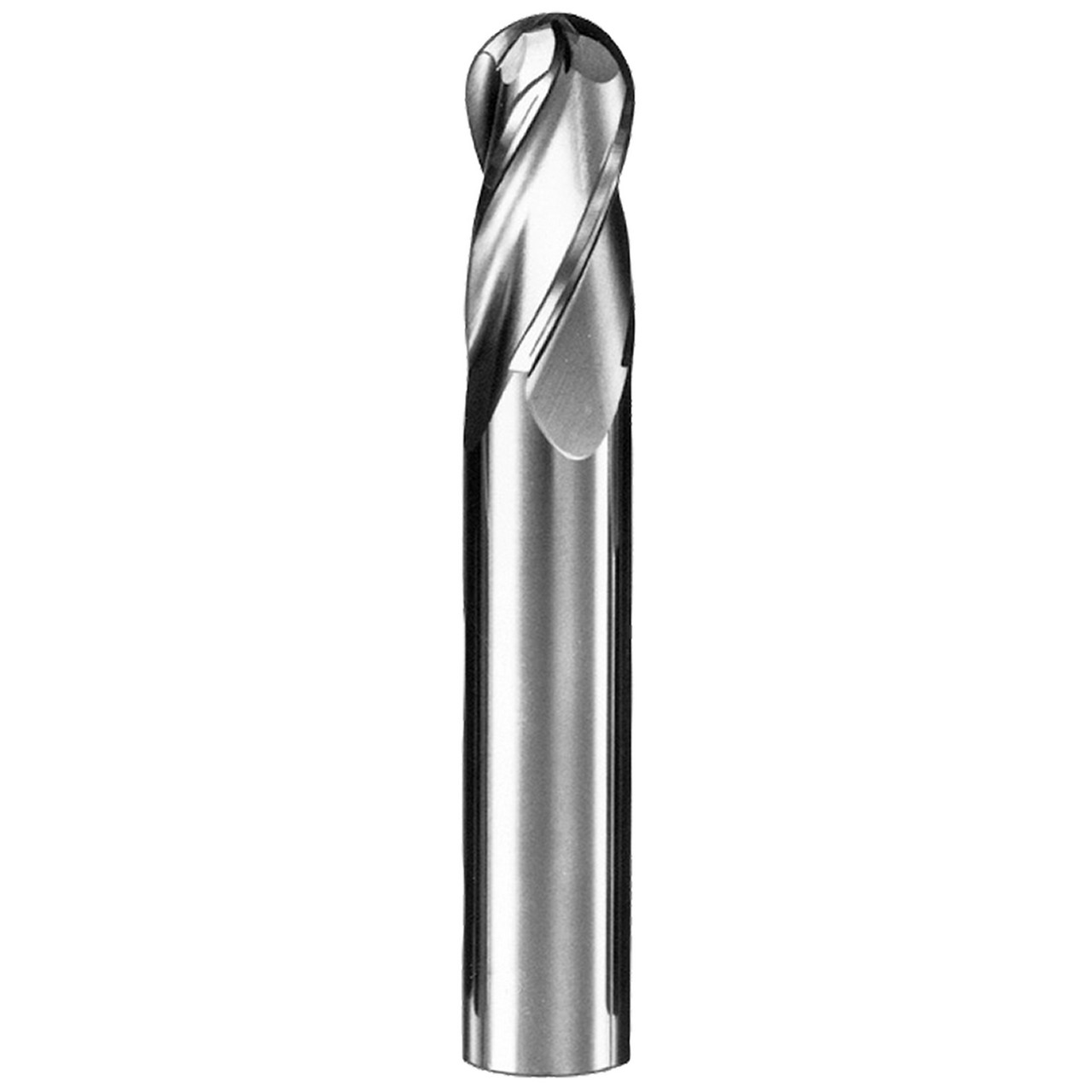 SGS 91289 | 3/8" Diameter x 3/8" Shank x 1" LOC x 2-1/2" OAL 4 Flute Crystalline Diamond Coated Ball End Mill