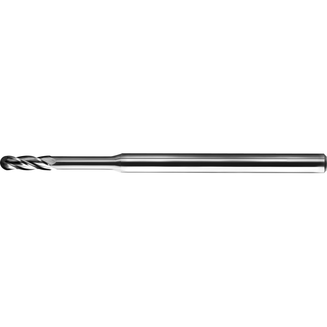 SGS 05046 | 0.60mm Diameter x 3.00mm Shank x 0.90mm LOC x 38.00mm OAL 4 Flute Uncoated Ball End Mill