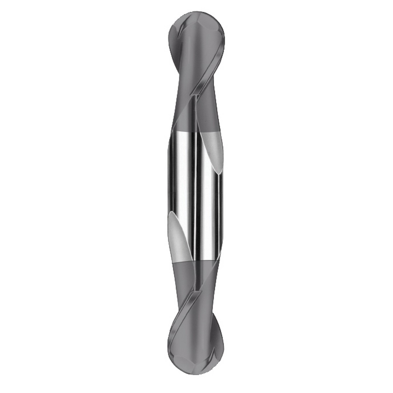 SGS 31348 | 13/64" Diameter x 1/4" Shank x 1/2" LOC x 2-1/2" OAL 2 Flute AlTiN Coated Ball End Mill