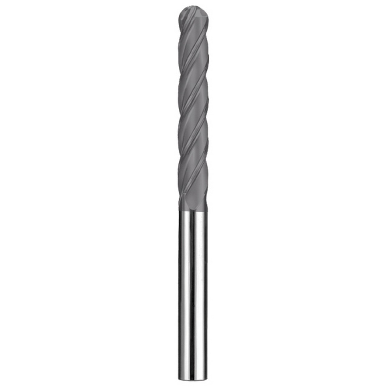 SGS 31934 | 1/2" Diameter x 1/2" Shank x 3" LOC x 6" OAL 4 Flute AlTiN Coated Ball End Mill