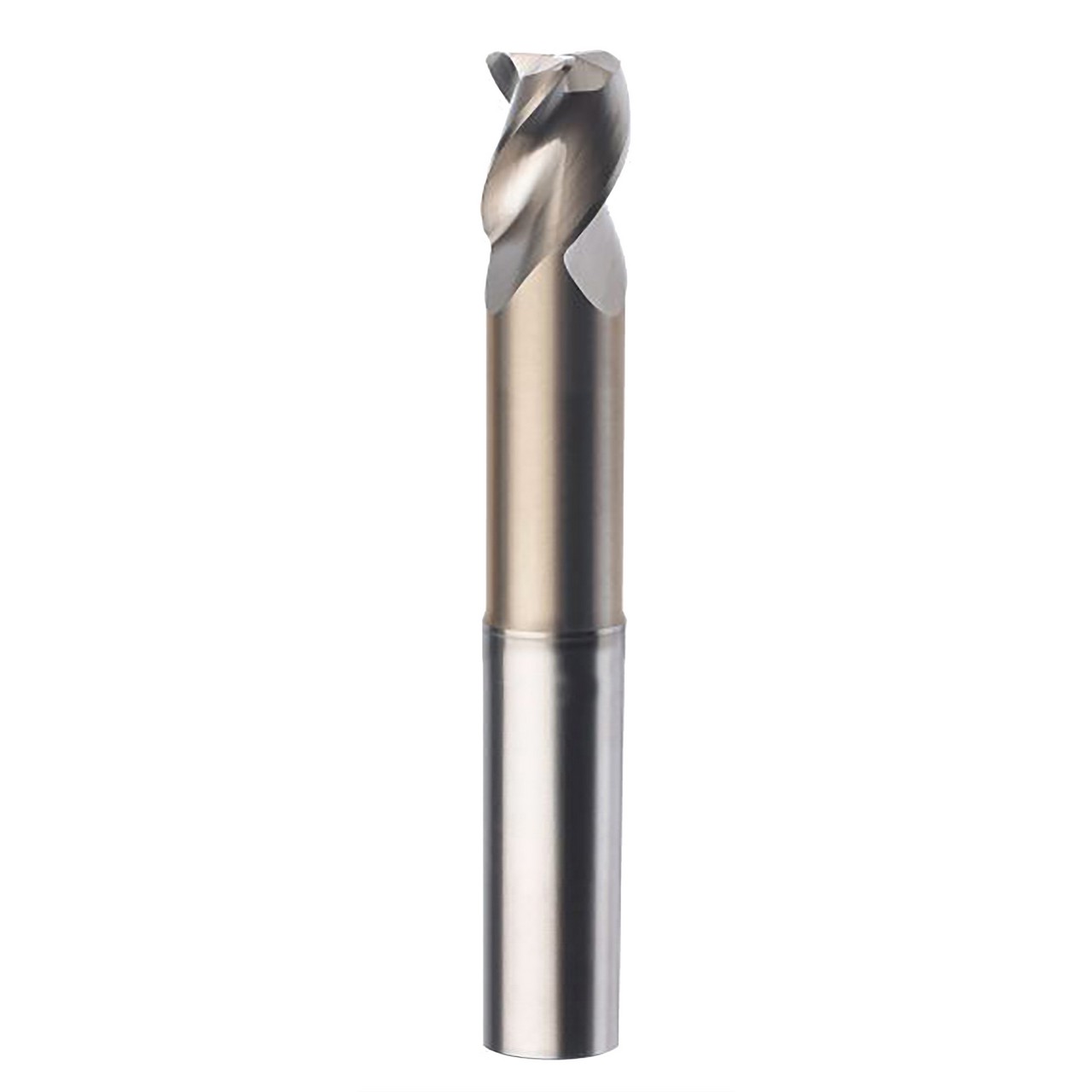 SGS 32836 | 1/2" Diameter x 1/2" Shank x 5/8" LOC x 6" OAL 3 Flute TiB2 Coated Corner Radius End Mill