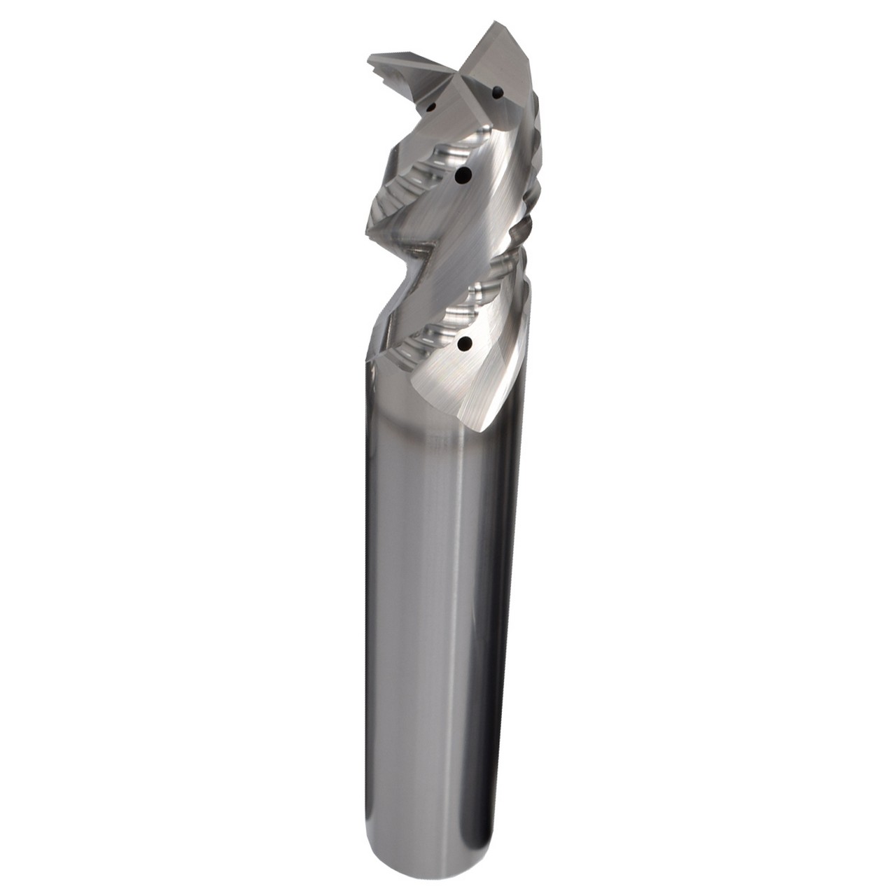 SGS 34121 | 3/4" Diameter x 3/4" Shank x 1-3/8" LOC x 5-1/8" OAL 3 Flute TiB2 Coated Corner Radius End Mill