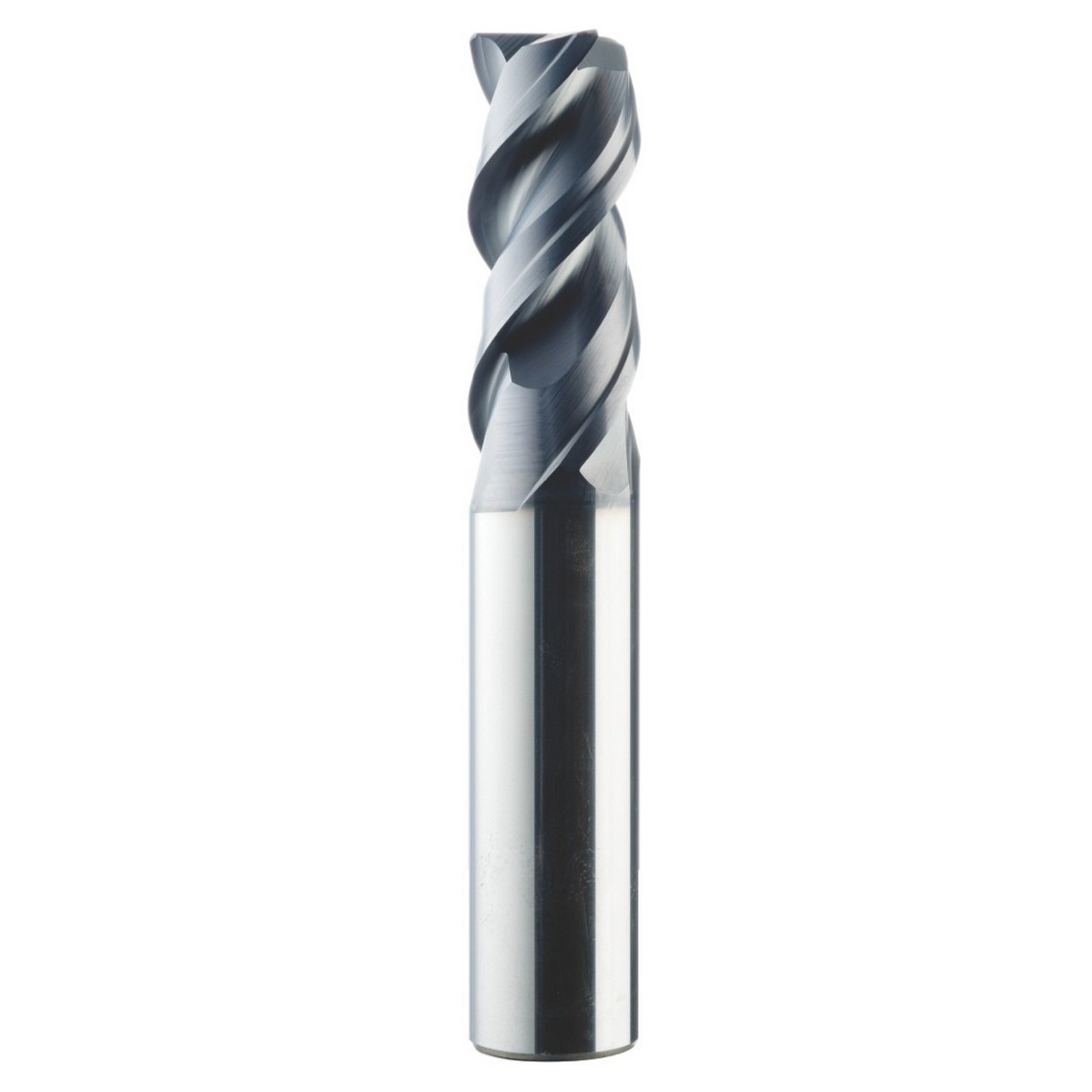 SGS 43487 | 12.0mm Diameter x 12.0mm Shank x 30.0mm LOC x 83.0mm OAL 3 Flute AlTiN Coated Corner Radius End Mill