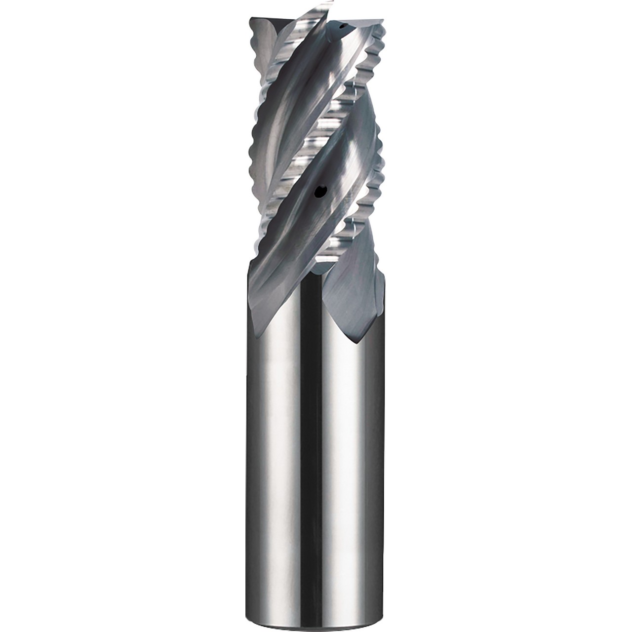 SGS 44687 | 12.0mm Diameter x 12.0mm Shank x 18.0mm LOC x 83.0mm OAL 3 Flute TiB2 Coated Corner Radius End Mill