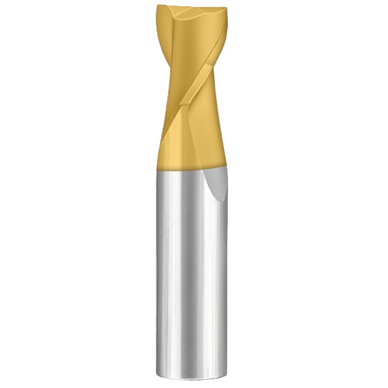 SGS 49262 | 1.0mm Diameter x 3.0mm Shank x 2.0mm LOC x 38.0mm OAL 2 Flute TiN Coated Square End Mill