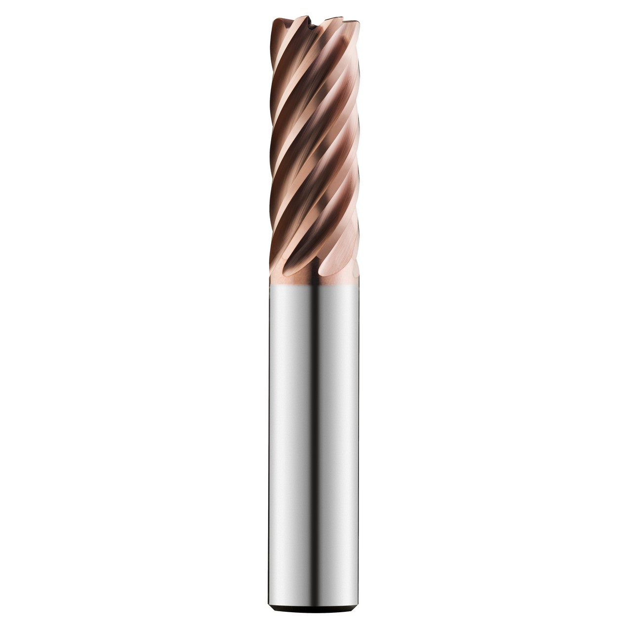 SGS 77253 | 3/4" Diameter x 3/4" Shank x 1-7/8" LOC x 4" OAL 7 Flute TM Coated Corner Radius End Mill