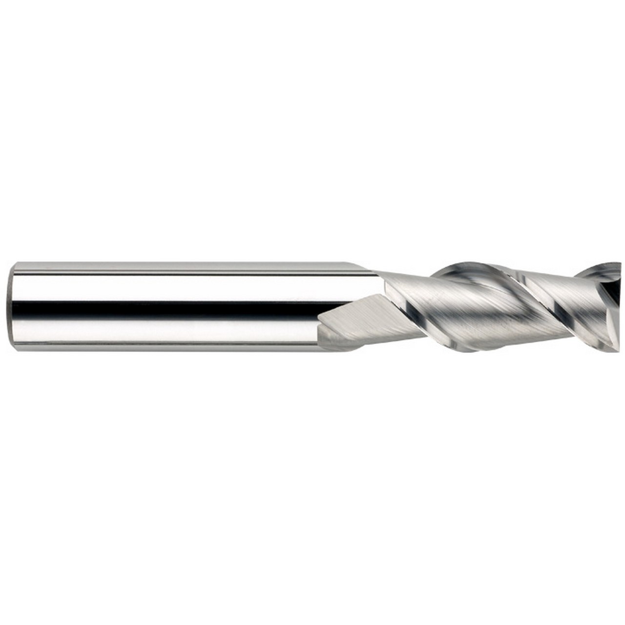 SGS 91243 | 5/16" Diameter x 3/8" Shank x 7/16" LOC x 2-1/2" OAL 2 Flute TiB2 Coated Corner Radius End Mill