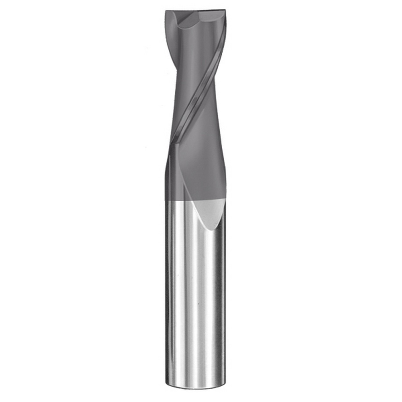 SGS 30447 | 17/64" Diameter x 5/16" Shank x 3/4" LOC x 2-1/2" OAL 2 Flute AlTiN Coated Square End Mill