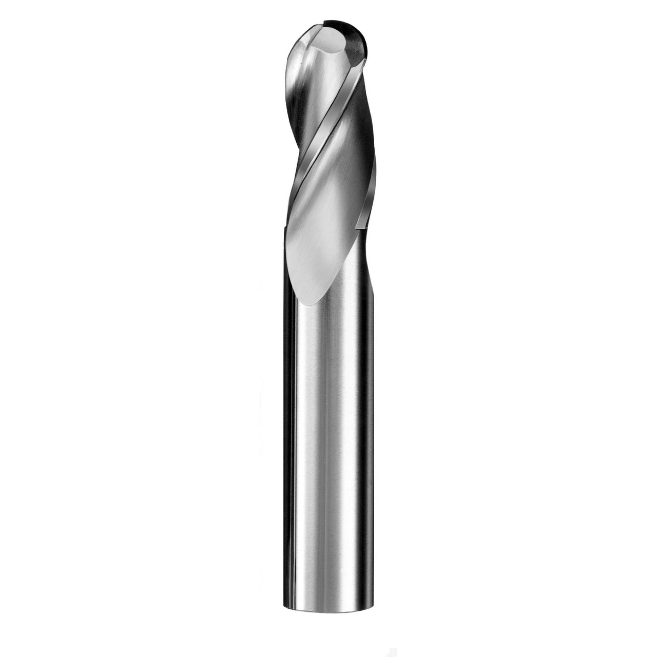 SGS 30556 | 7/16" Diameter x 7/16" Shank x 1" LOC x 2-3/4" OAL 3 Flute Uncoated Ball End Mill