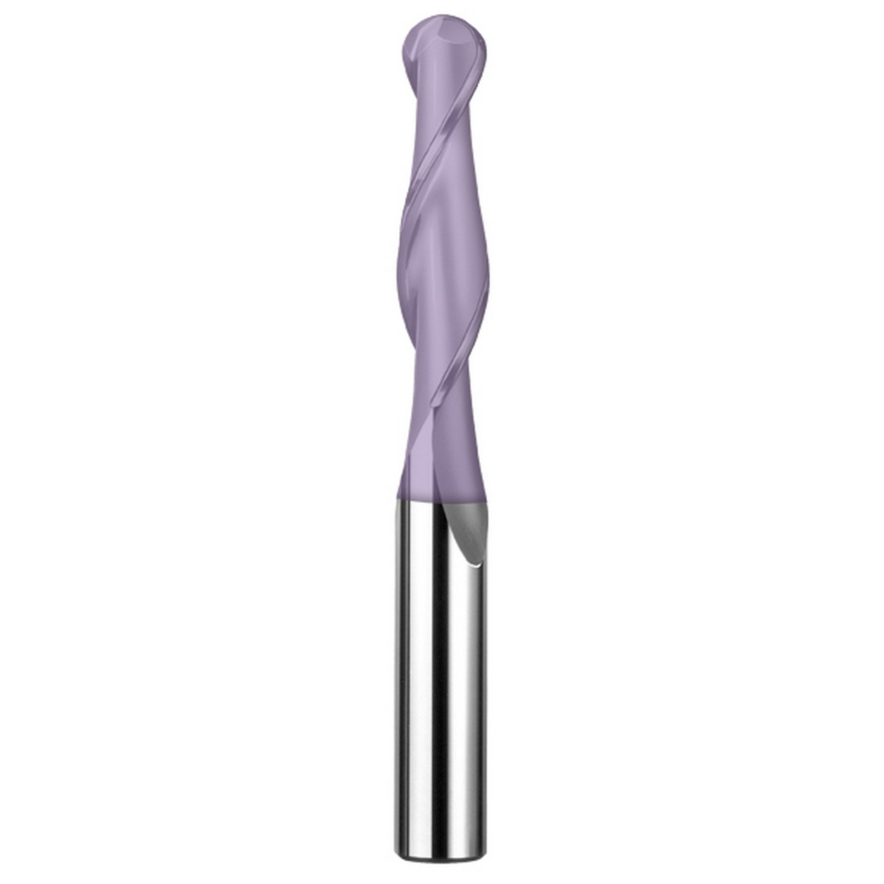 SGS 31848 | 3/4" Diameter x 3/4" Shank x 2-1/4" LOC x 5" OAL 2 Flute TiCN Coated Ball End Mill