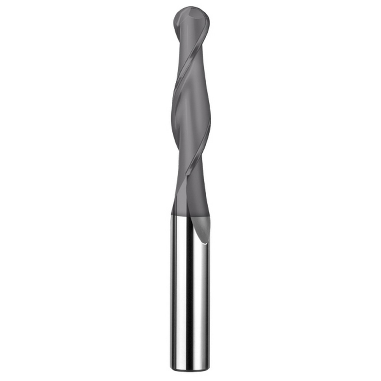 SGS 31898 | 3/4" Diameter x 3/4" Shank x 2-1/4" LOC x 5" OAL 2 Flute AlTiN Coated Ball End Mill