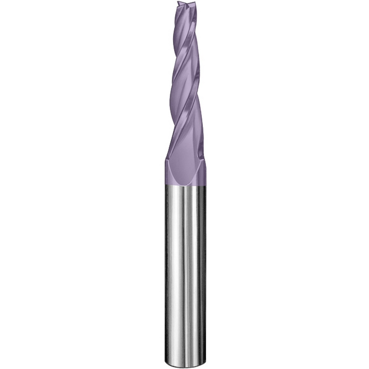SGS 32304 | 1/8" Diameter x 1/4" Shank x 1/4" LOC x 3" OAL 3 Flute TiCN Coated Tapered End Mill