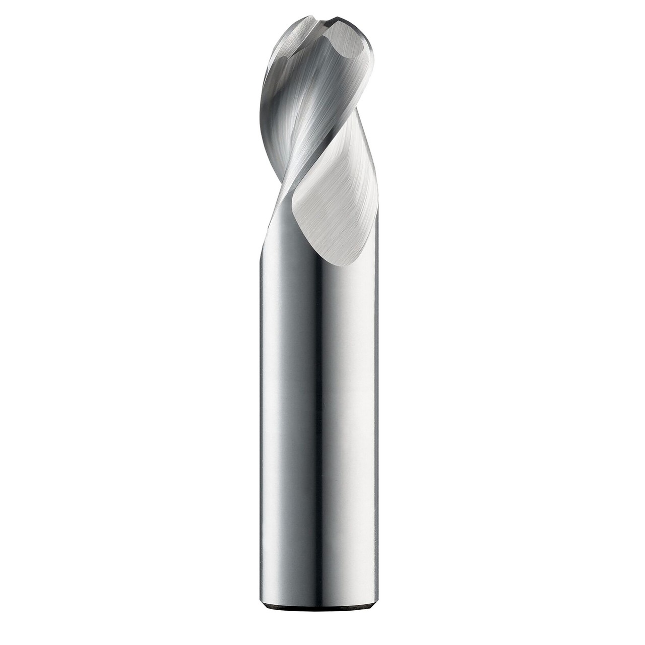 SGS 34981 | 1/2" Diameter x 1/2" Shank x 1-5/8" LOC x 4" OAL 3 Flute TiB2 Coated Ball End Mill