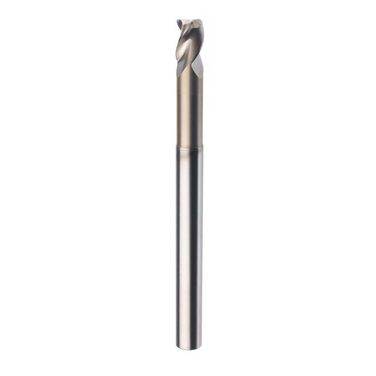 SGS 36249 | 1/2" Diameter x 1/2" Shank x 5/8" LOC x 6" OAL 3 Flute TiB2 Coated Corner Radius End Mill