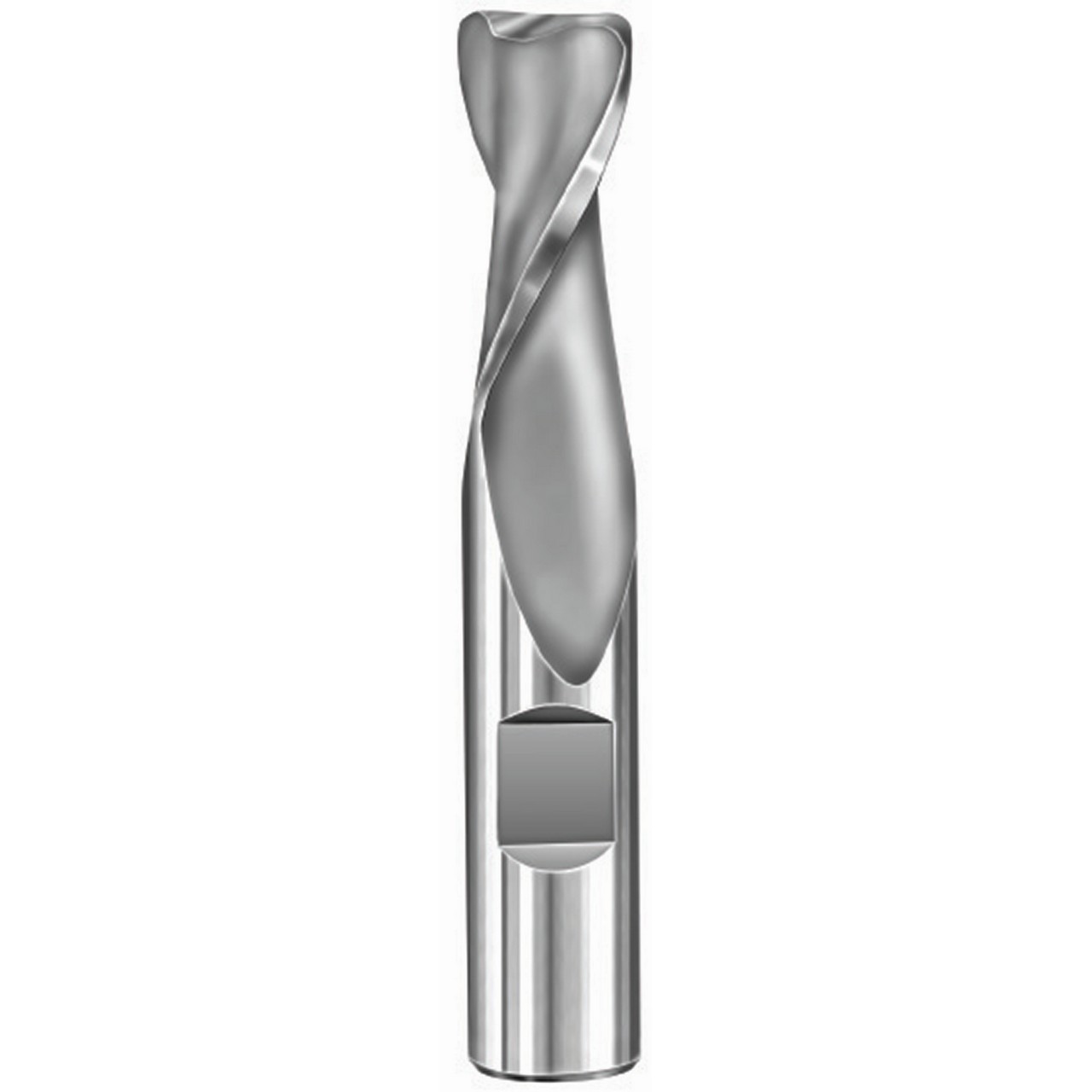 SGS 38213 | 3/16" Diameter x 3/16" Shank x 5/8" LOC x 2" OAL 2 Flute Uncoated Corner Radius End Mill