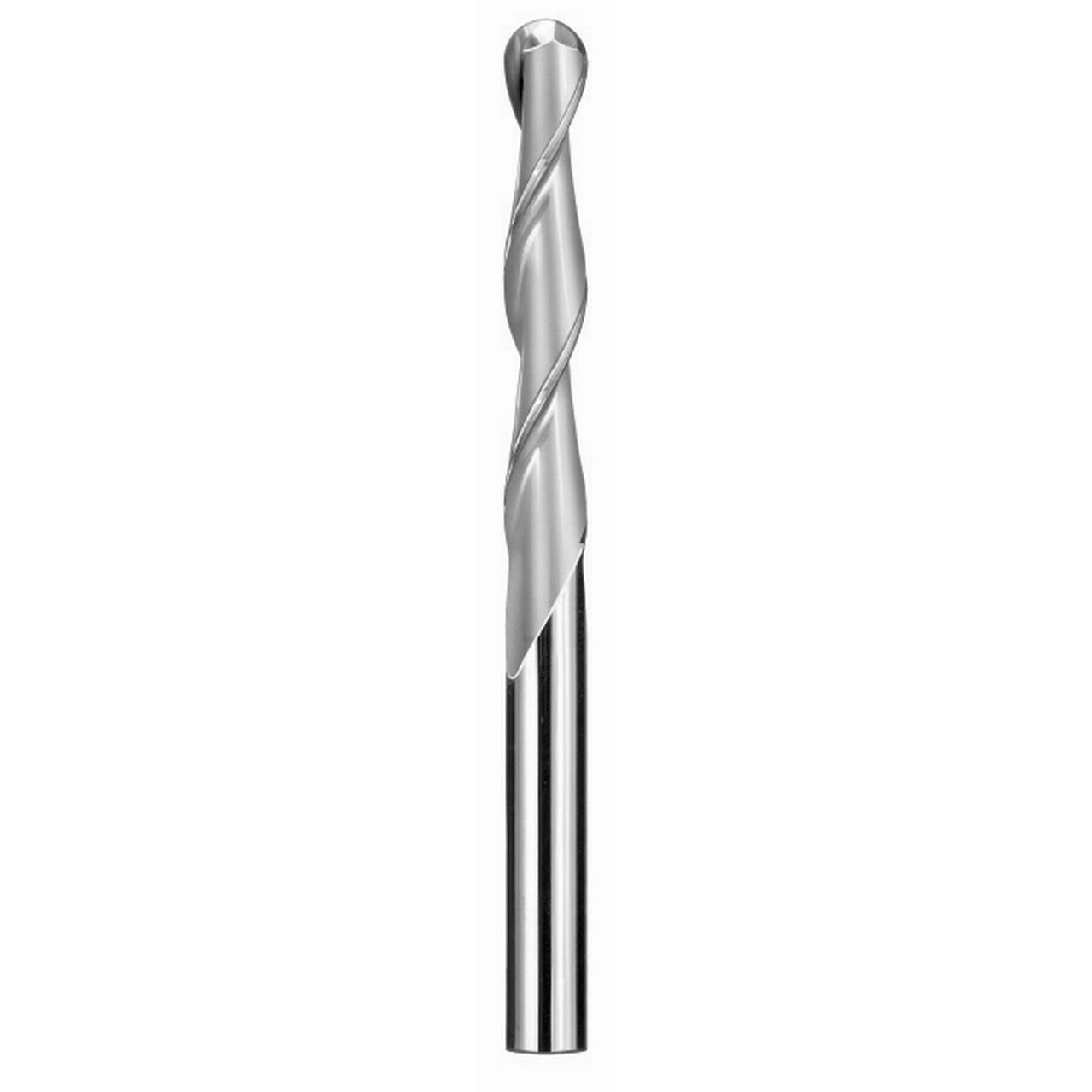SGS 43316 | 8.0mm Diameter x 8.0mm Shank x 25.0mm LOC x 75.0mm OAL 2 Flute Uncoated Ball End Mill