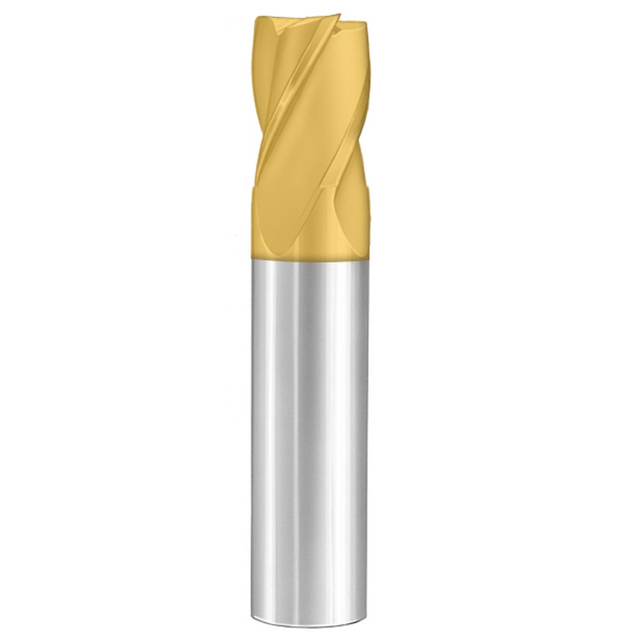 SGS 49142 | 4.0mm Diameter x 4.0mm Shank x 8.0mm LOC x 50.0mm OAL 4 Flute TiN Coated Square End Mill