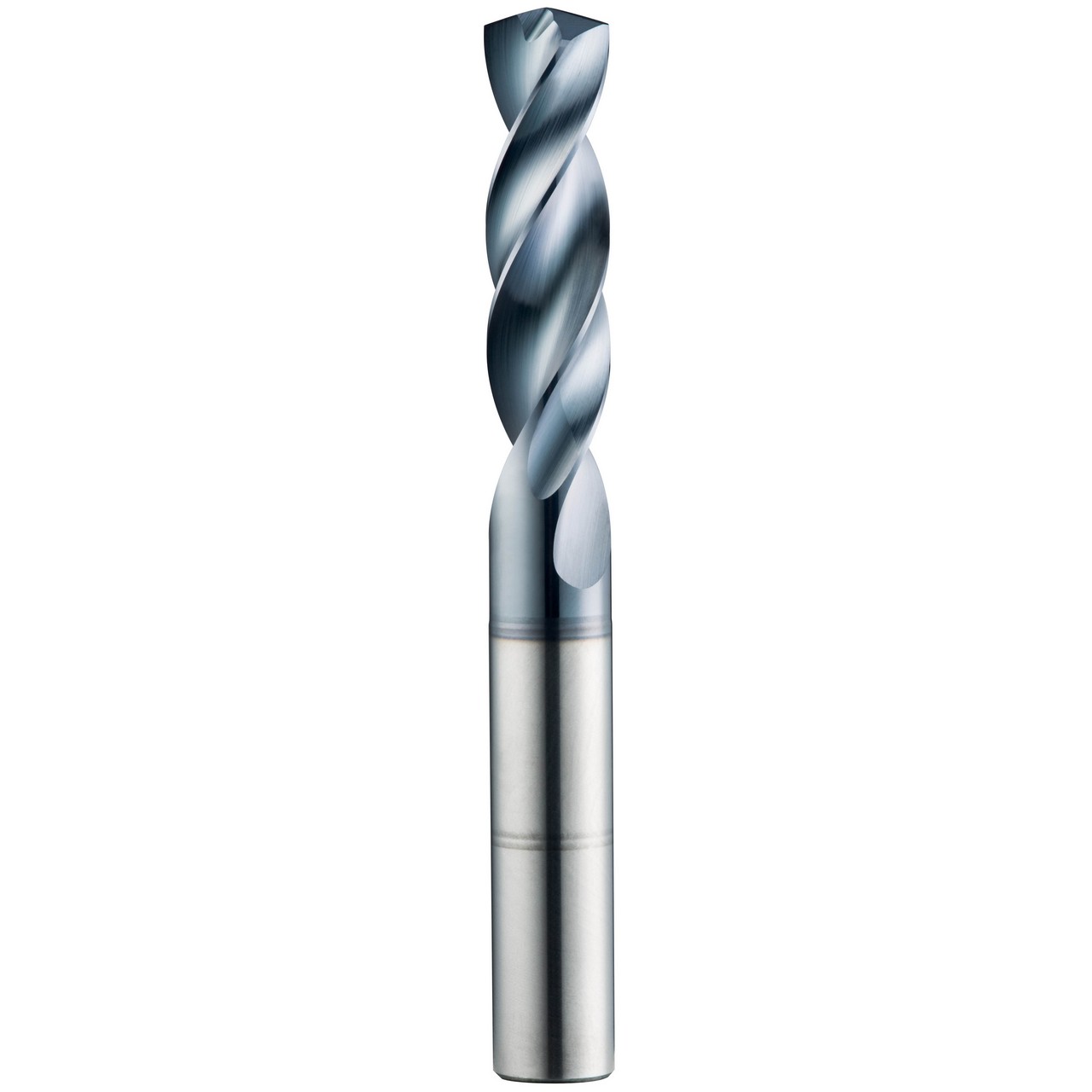 SGS 51338 | #7 x 0.25" Shank x 1" LOC x 2-5/8" OAL 2 Flute AlTiN Coated Screw Machine Length Drill Bit