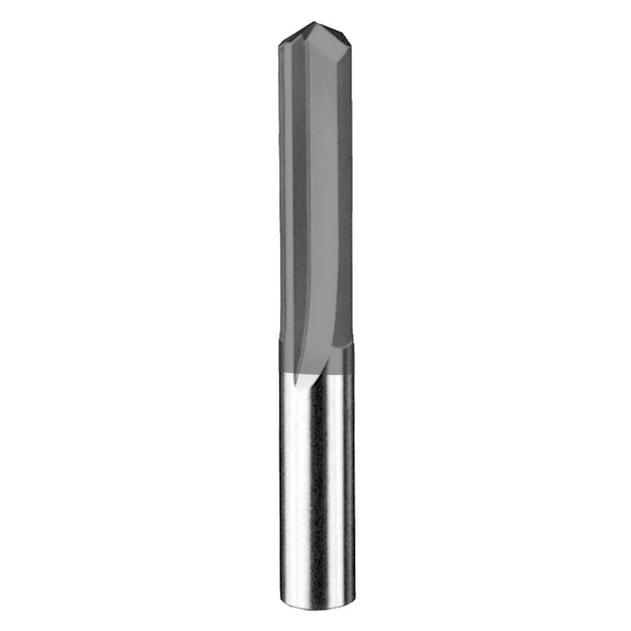 SGS 56142 | 5/32" Diameter x 1/6" Shank x 1" LOC x 2-1/16" OAL 2 Flute AlTiN Coated Straight Flute Drill Bit
