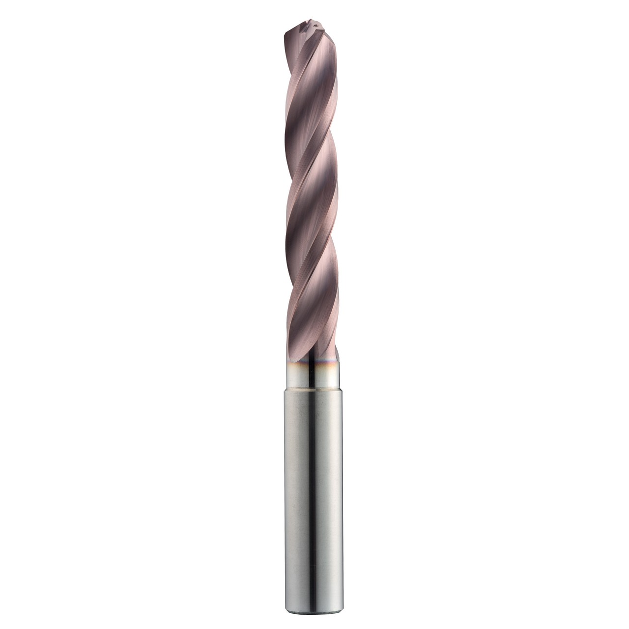 SGS 65208 | 7.8mm Diameter x 8.0mm Shank x 53.0mm LOC x 91.0mm OAL 3 Flute TM Coated Jobber Length Drill Bit